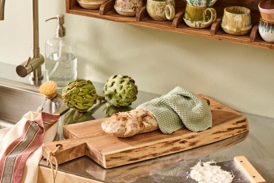 Spüllappen gestrickt staubig grün