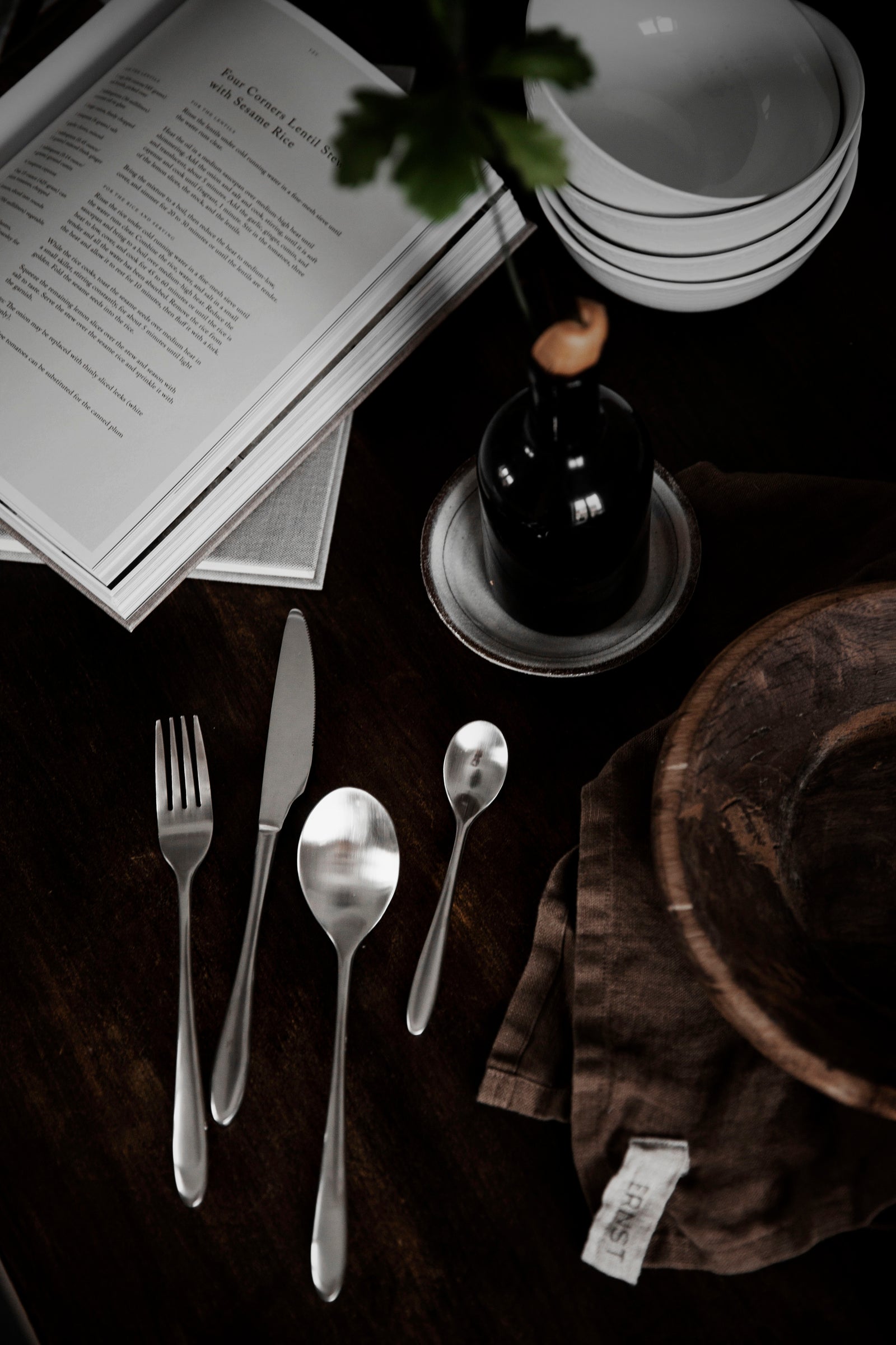 Besteckset matt 16-teilig