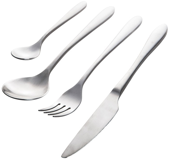 Besteckset matt 16-teilig