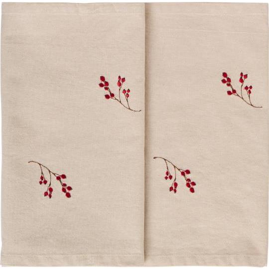 Tischläufer Tradition mit Winterbeerzweigen