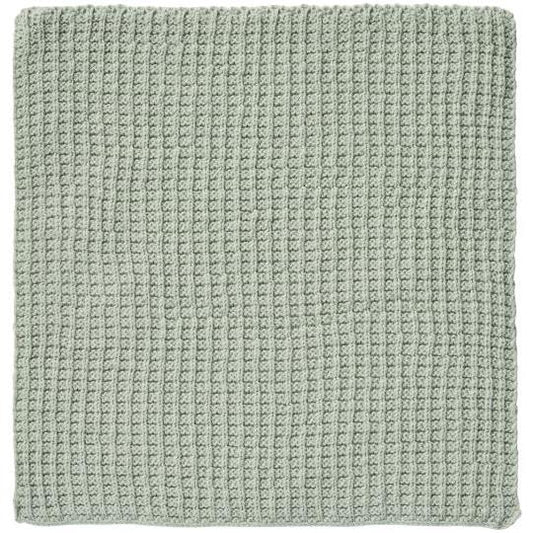 Spüllappen gestrickt staubig grün