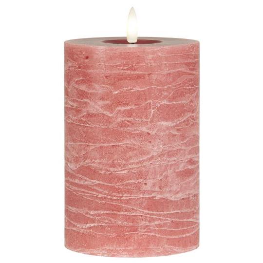 LED-Stumpenkerze mit warmer Flamme 15 cm