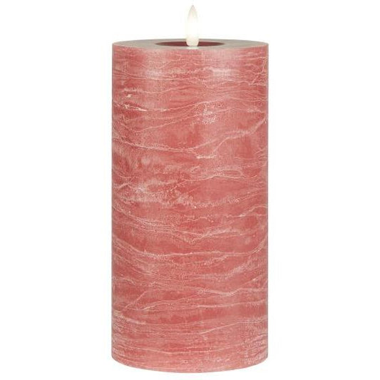 LED-Stumpenkerze mit warmer Flamme 20 cm