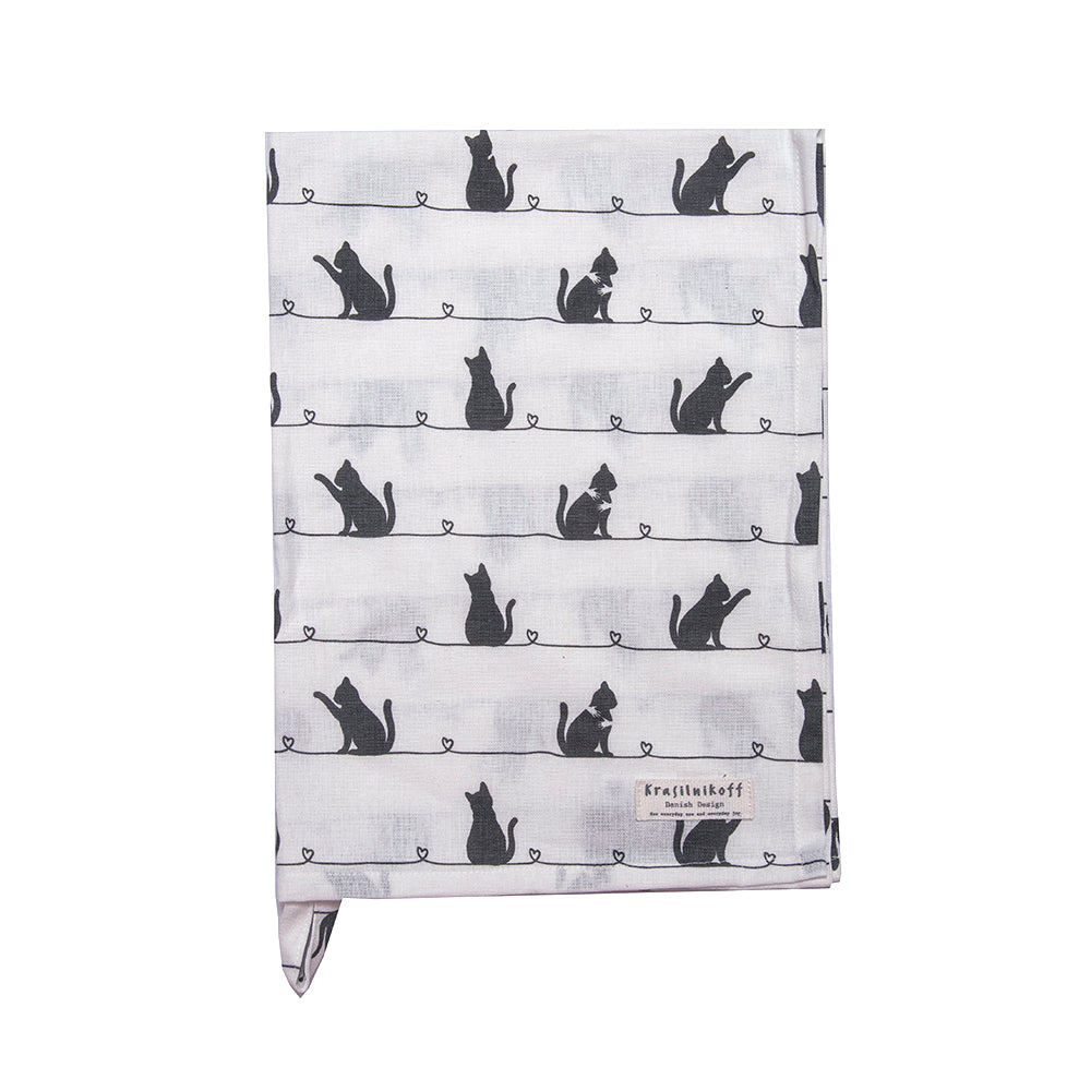 Geschirrtuch Cat Black