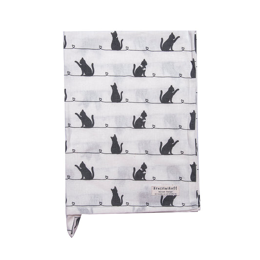 Geschirrtuch Cat Black