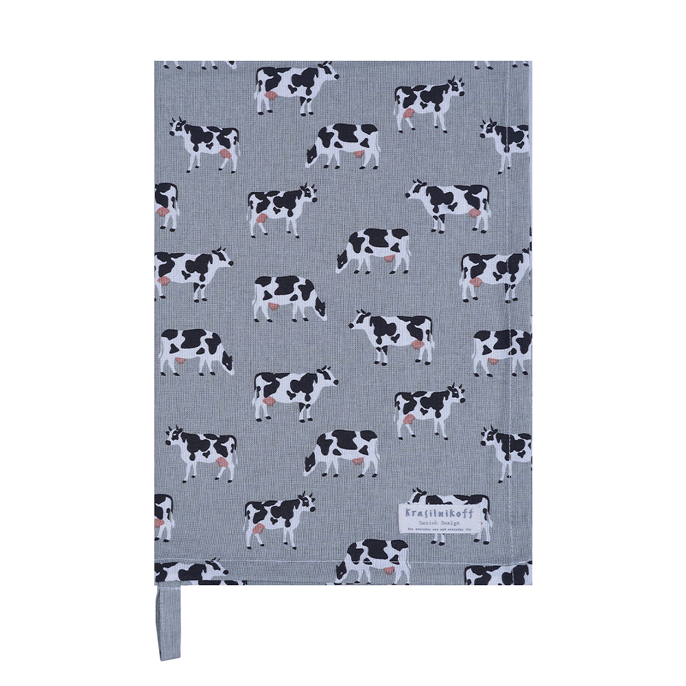 Geschirrtuch Cow Grey