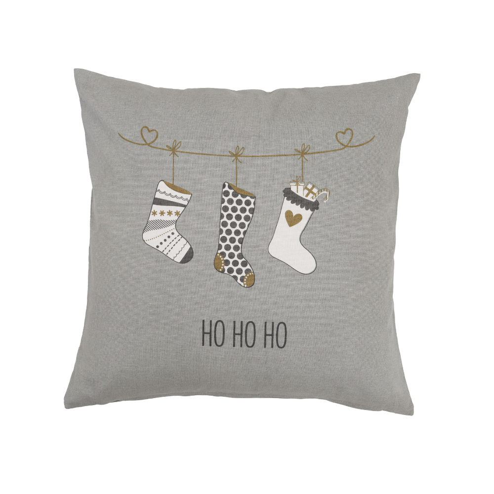 Kissenbezug Ho Ho Ho Grey