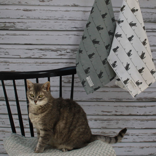 Geschirrtuch Cat Black